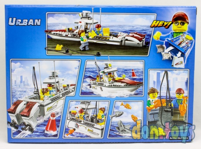 ​Конструктор Bela Urban , арт 10646 (аналог Lego City 60147) "Рыболовный катер", 160 деталей, фото 11