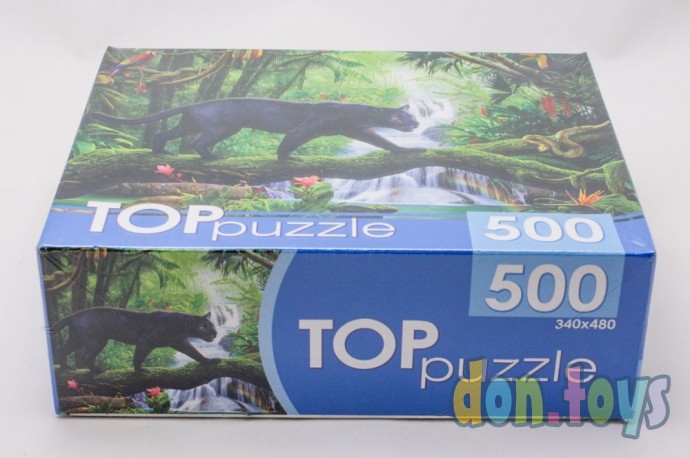 ​TOPpuzzle Пазлы 500 элементов, Черная пантера, арт. ХТП500-6816, фото 3