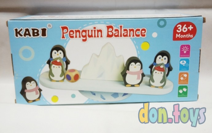 ​Деревянная игра Балансир. Пингвины, фото 1