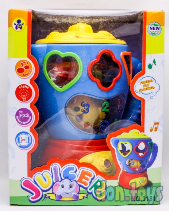​Музыкальная игрушка Миксер-горшочек арт. 3181 , сортер, фото 1