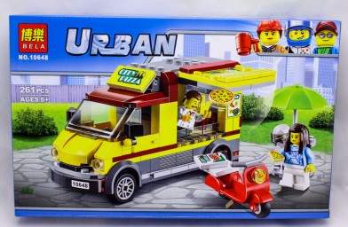 ​Конструктор Bela арт.10648 Urban (аналог Lego City 60150) "Фургон-пиццерия", 261 деталей