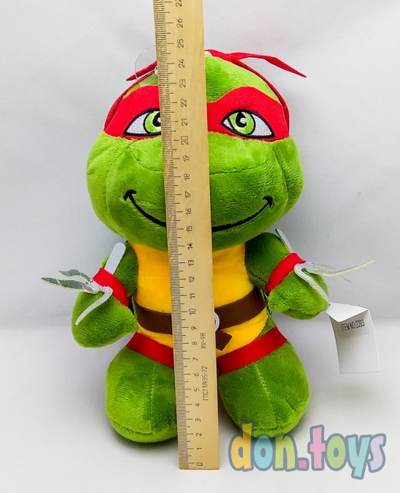 ​Мягкая игрушка Черепашки-ниндзя Рафаэль, 25 см, фото 3