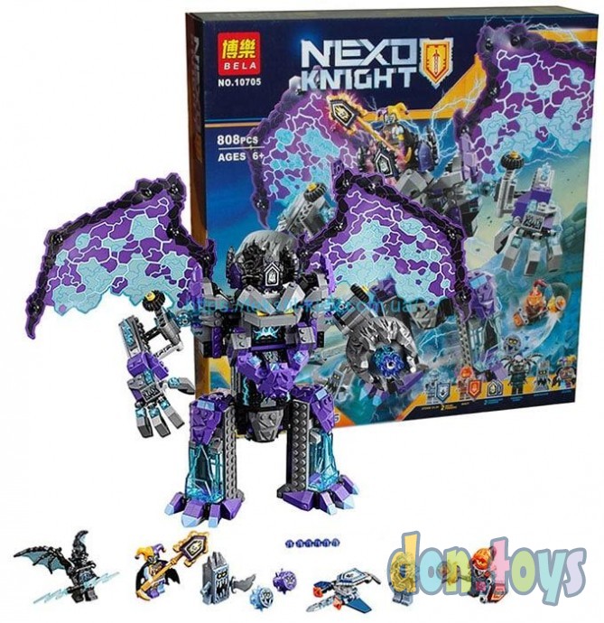 Конструктор BELA 10705 Nexo Knights (аналог LEGO 70356) "Каменный великан-разрушитель", 808 дет, фото 2