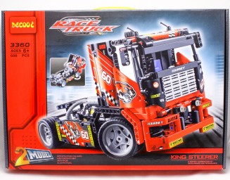 ​Конструктор 3360 (аналог Lego Technic 42041) "Гоночный грузовик" 608 дет .