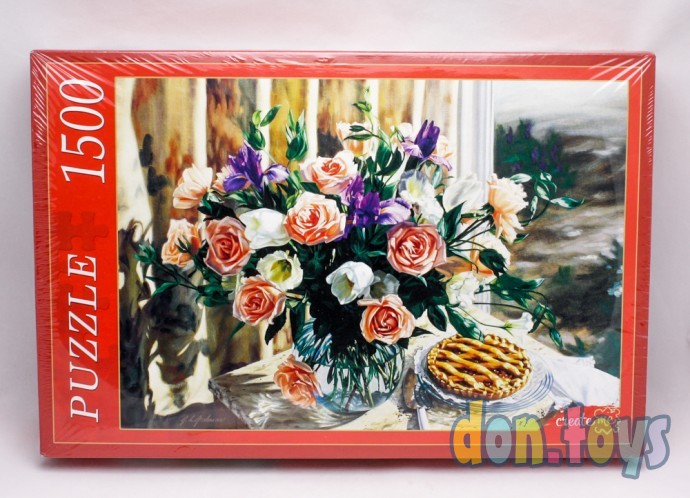 Пазлы ТМ  "Рыжий Кот" Робин Андерсон. Натюрмрт с розами, на 1500 деталей, арт. АЛ1500-8472, фото 3