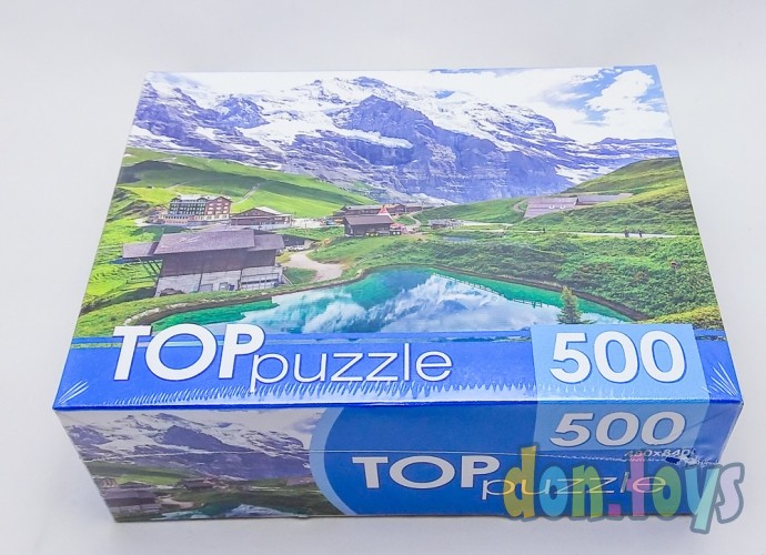 ​TOPpuzzle Пазлы 500 элементов, Озеро в горах, арт. ХТП500-6802, фото 3