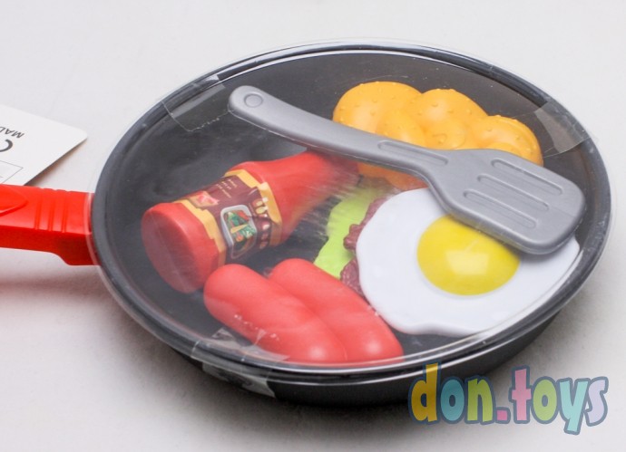 ​Игровой набор Посуда: сковорода с продуктами, 8 шт., арт. 13548105, фото 4