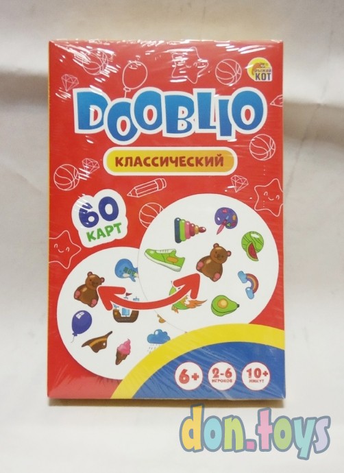 ​Настольная игра Dooblio "Классический" (60 карт), арт. ИН-3256, фото 1