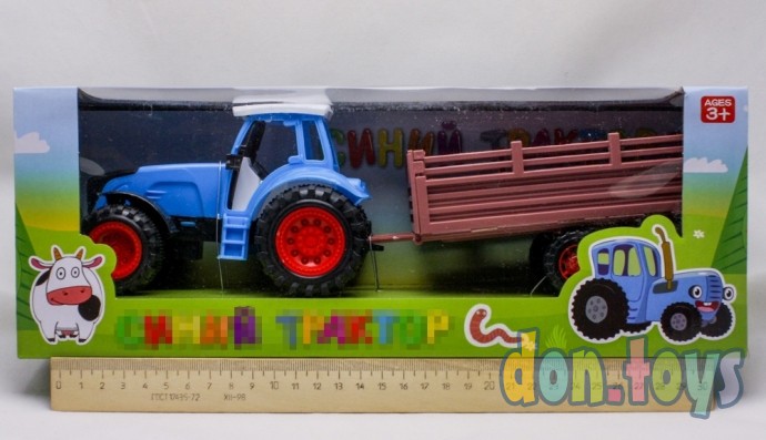 ​Трактор с прицепом инерция Синий трактор, арт. 0488-264, фото 1