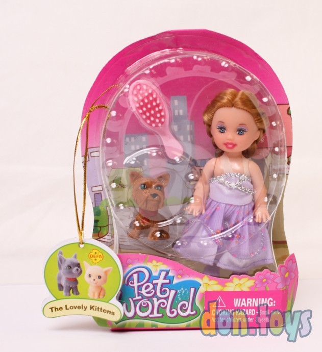 Кукла Pet World в коробке с животным и аксессуарами, фото 2