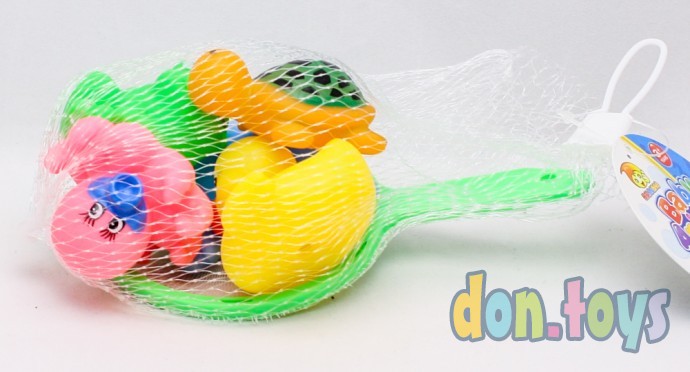 ​Игрушки пищалки для купания Забавная рыбалка, с сачком, арт. НС071320, фото 4