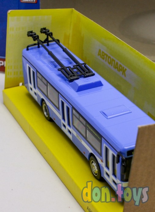 ​Инерционный троллейбус "Автопарк", синий, арт. 6407 B, фото 7