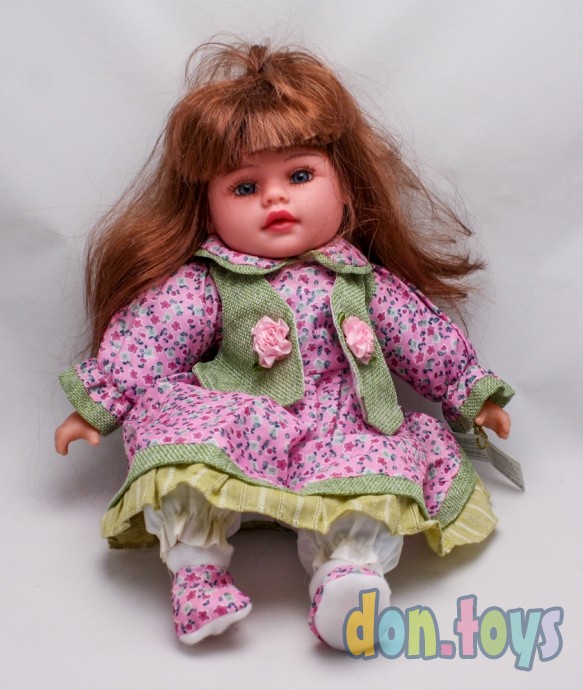 ​Кукла мягкая в платье музыкальная, арт. 125-16, фото 3