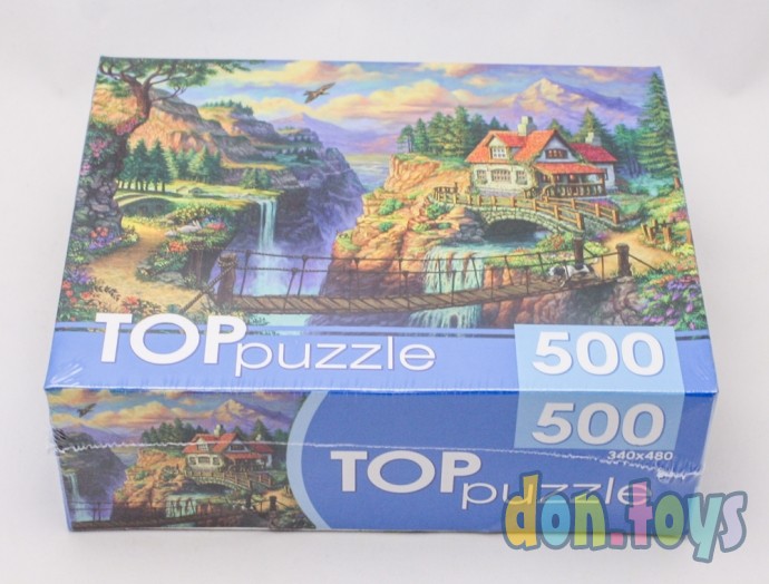 ​TOPpuzzle Пазлы 500 элементов, Домик на обрыве, арт. ХТП500-6823, фото 3