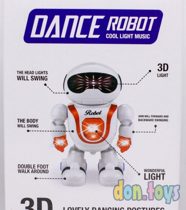 Танцующий робот со светом и звуком, арт. 363-10A, фото 7