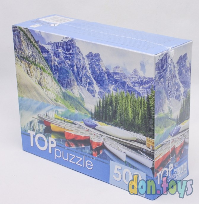 ​TOPpuzzle Пазлы 500 элементов, Альпийское озеро, арт. ГИТП500-4210, фото 4