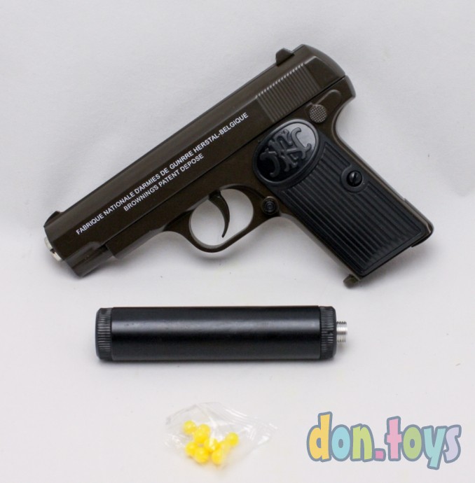 ​Детский металлический пистолет с глушителем, арт. C.17A+, фото 7