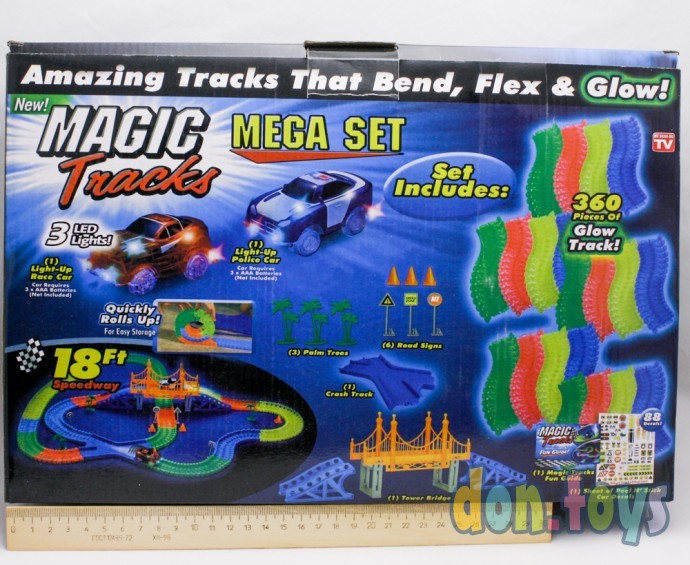 ​Гоночная трасса Magic tracks 360 деталей, с мостом, 2 машинки, фото 1