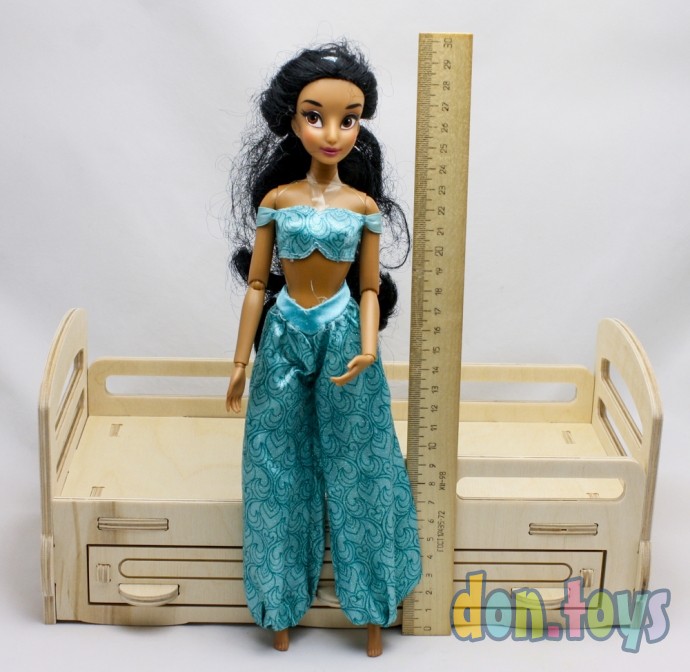 Деревянная кроватка для кукол типа Барби с выдвижным ящиком, фото 23