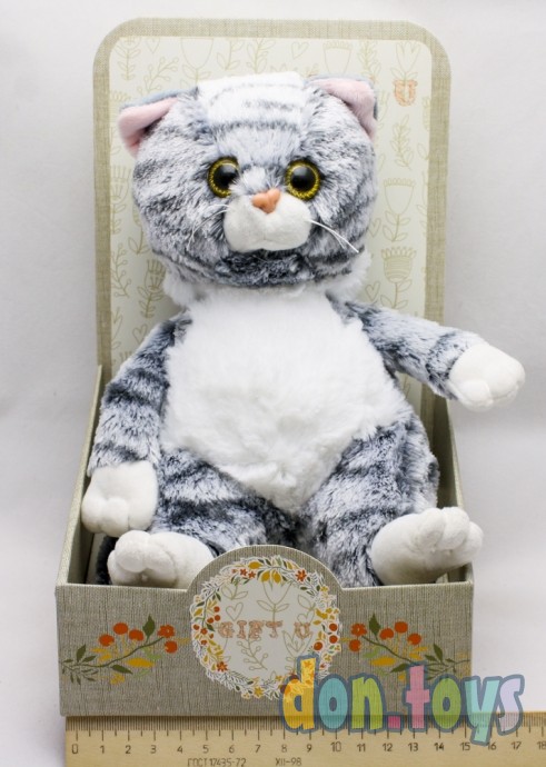 ​Мягкая игрушка Игруша Полосатый кот 20 см, фото 1