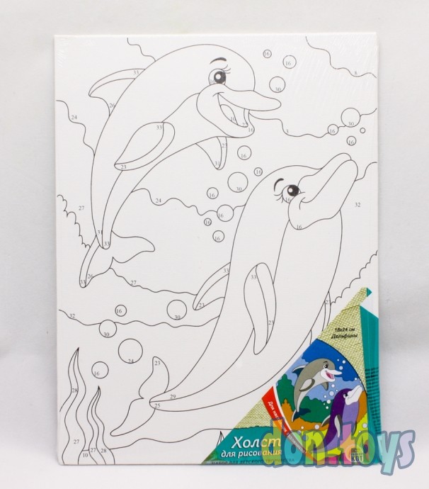 ​Холст для рисования по номерам Дельфины, арт. Х-9685, фото 1