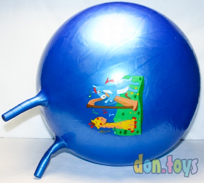 Мяч для фитнеса (прыгун), D40 см, с рожками, фото 12