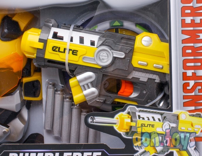 Игровой набор Bumblebee, пистолет с мягкими пулями и маска, арт.401, фото 3