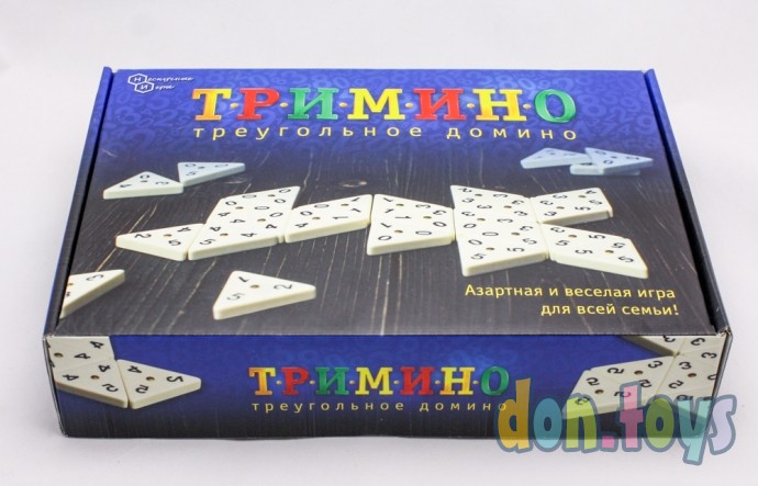 Настольная игра Тримино (треугольное домино), арт. 7059, фото 6