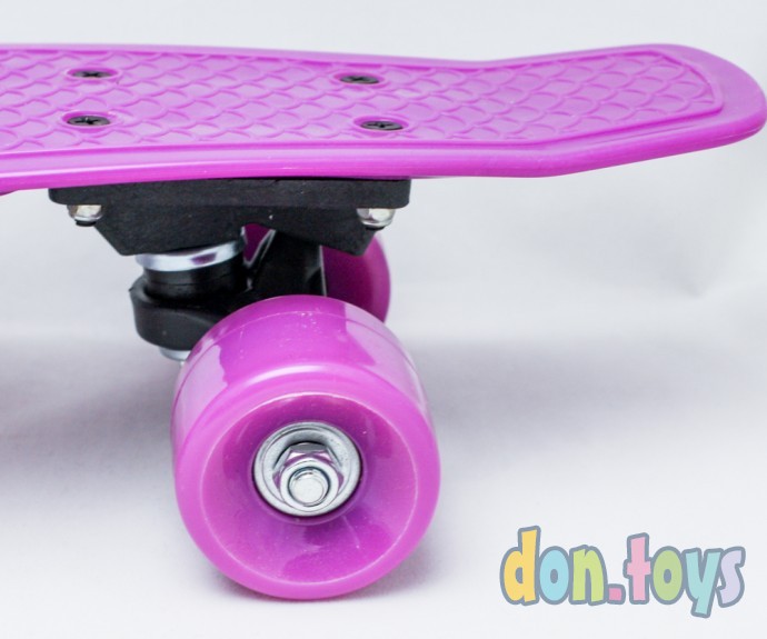 Пенни борд (скейт), аналог, фиолетовый, фото 6