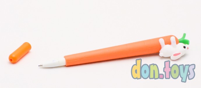 ​Ручка шариковая Морковка с зайчиком "CARROT" синяя, арт.M-7452-70, фото 5
