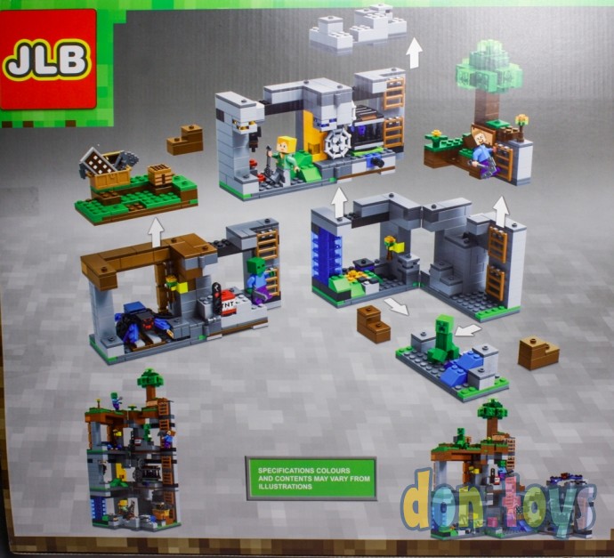 ​Конструктор JLB Minecraft, 3D90 Приключения в шахтах, 734 детали, фото 8