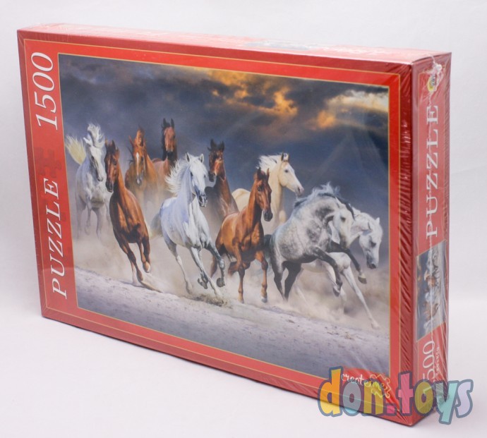 Пазлы ТМ Рыжий кот на 1500 дет. Андалузские лошади, арт. ГИ1500-8446, фото 3