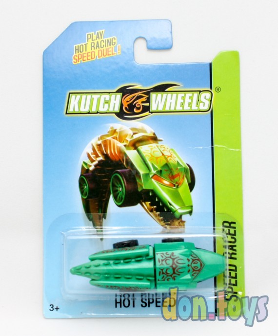 Машинка-мутант зеленая гнущаяся "Kutch Whells" для треков и паркингов "Kutch Whells", фото 3