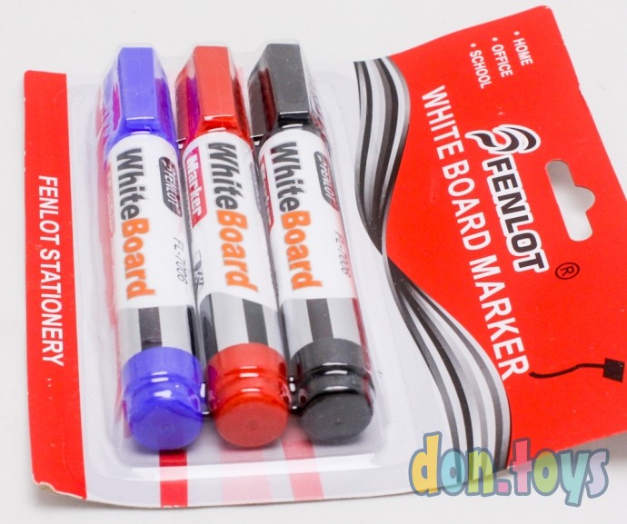 ​Набор маркеров для доски, 3 цвета, 3 мм, блистер, арт. 2393960, фото 2