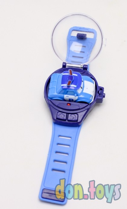 АКЦИЯ 20% скидки ​Детские часы с машинкой на радиоуправлении Poli, арт. 7776, фото 7