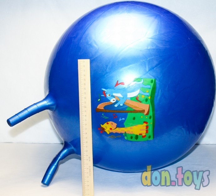 Мяч для фитнеса (прыгун), D40 см, с рожками, фото 13