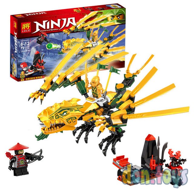 ​Конструктор Lele Ninja (аналог Lego Ninjago) 79112 "Золотой дракон", 252 деталей, фото 2