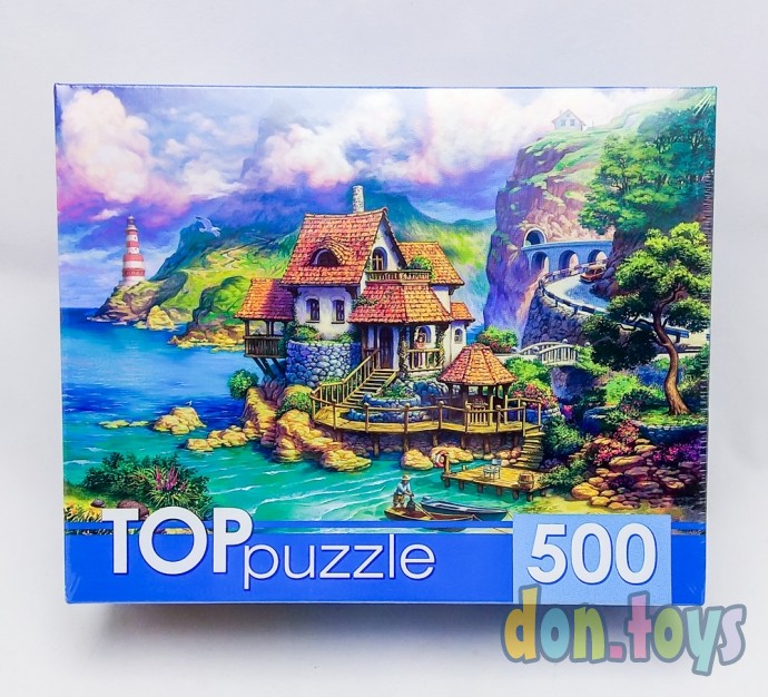 ​TOPpuzzle Пазлы 500 элементов, Прибрежный домик, арт. ХТП500-6822, фото 1