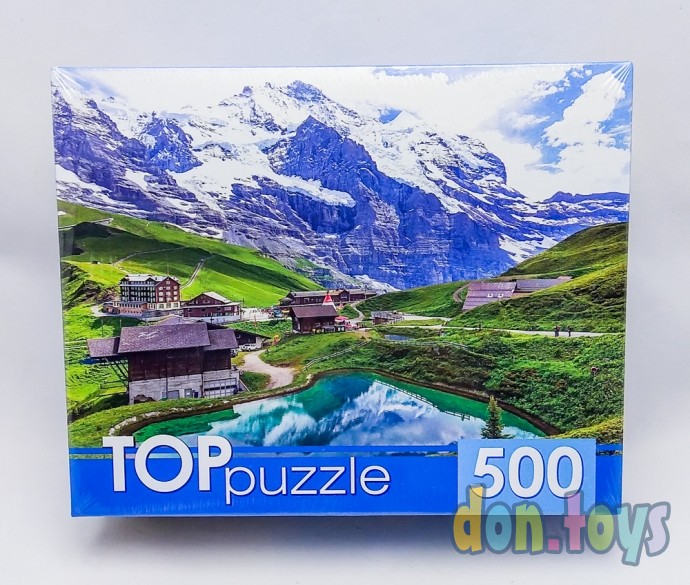 ​TOPpuzzle Пазлы 500 элементов, Озеро в горах, арт. ХТП500-6802, фото 1