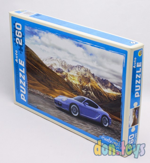 Пазл на 260 деталей, Синий автомобиль на фоне гор, арт. КБ260-4010  ТМ Рыжий кот, фото 3