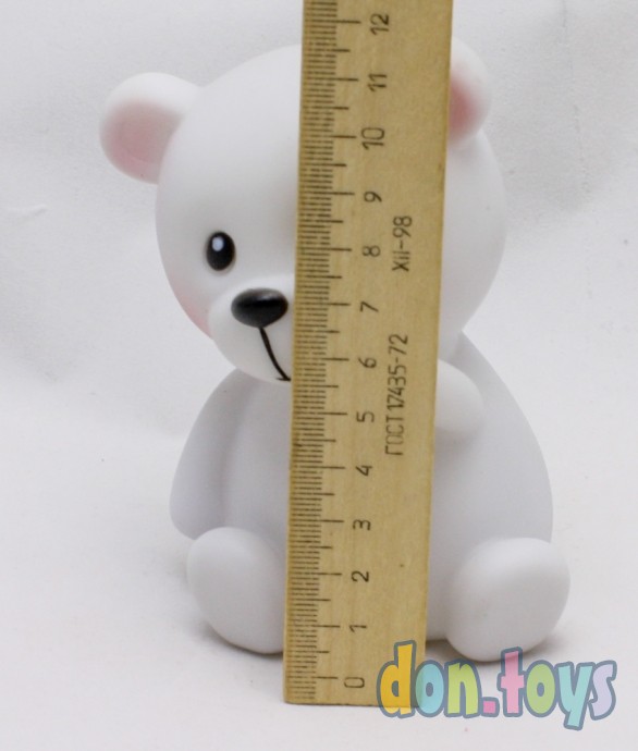 ​Ночник Медвежонок, белый 8х13 см, LED, арт. УД-8633, фото 5