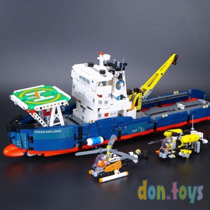 ​Конструктор Decool 3370 2 в 1 Исследователь океана, 1342 деталь, (аналог Lego Technic 42064), фото 8