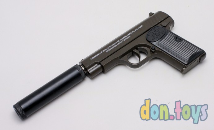 ​Детский металлический пистолет с глушителем, арт. C.17A+, фото 4