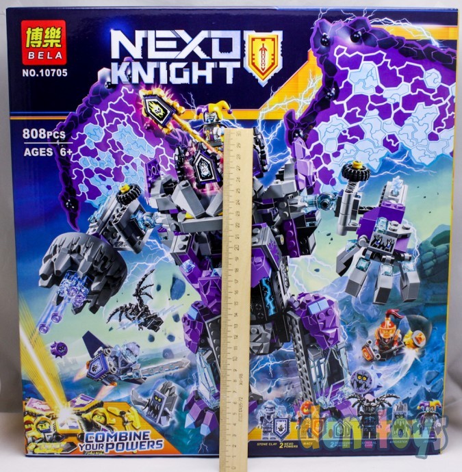 Конструктор BELA 10705 Nexo Knights (аналог LEGO 70356) "Каменный великан-разрушитель", 808 дет, фото 9