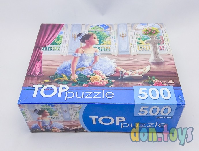 ​TOPpuzzle Пазлы 500 элементов, Балерина с букетом, арт. ХТП500-5731, фото 2