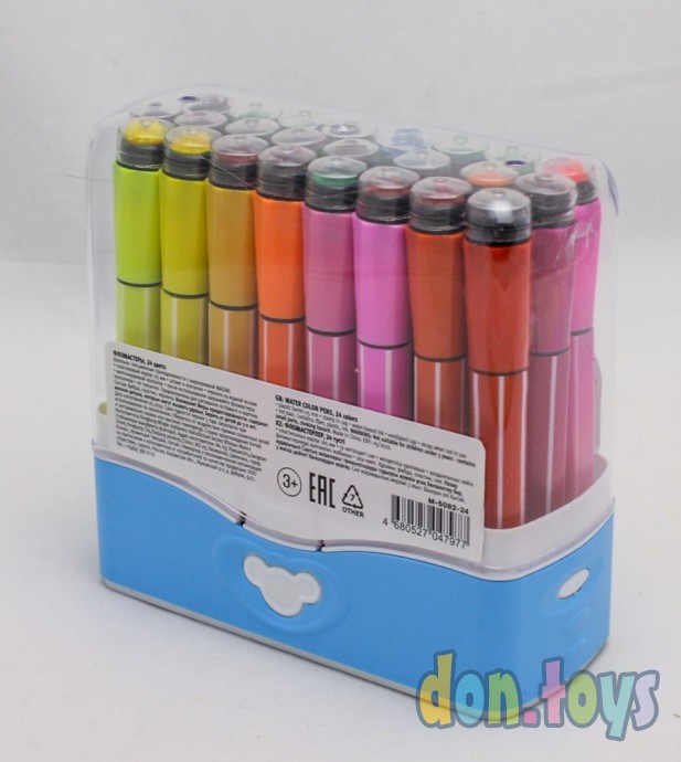 ​Фломастеры 24 цвета "DINO" со штампами, арт. M-5082-24, фото 2
