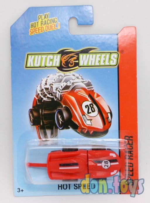 ​Машинка красная гнущаяся "Kutch Whells" для треков и паркингов "Kutch Whells", фото 2