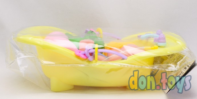 ​Пупс резиновый в ванночке с аксессуарами и 2 резиновыми игрушками, арт. 88-82, фото 5