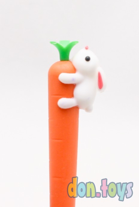 ​Ручка шариковая Морковка с зайчиком "CARROT" синяя, арт.M-7452-70, фото 7