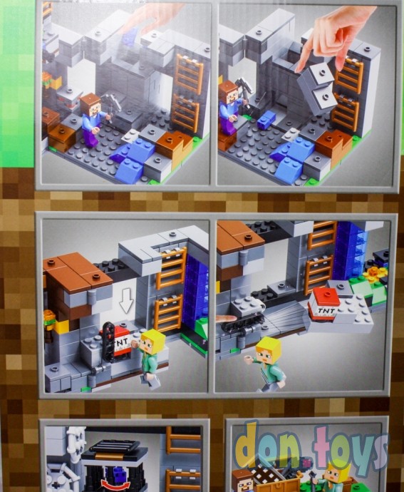 ​Конструктор JLB Minecraft, 3D90 Приключения в шахтах, 734 детали, фото 10